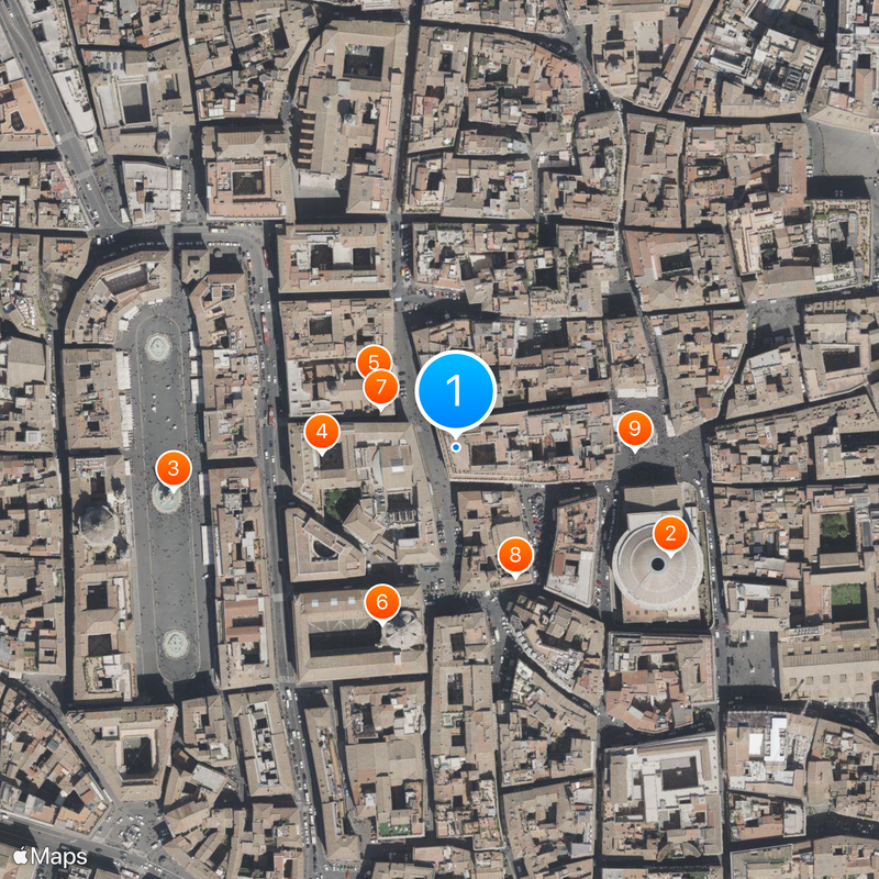 Palazzo Giustiniani Mappa