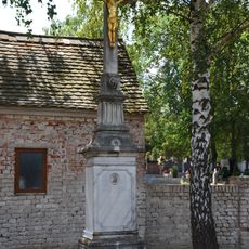 Práče, okres Znojmo, kříž u hřbitova větší