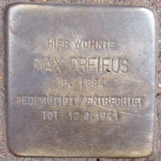 Stolperstein dedicated to Max Dreifus