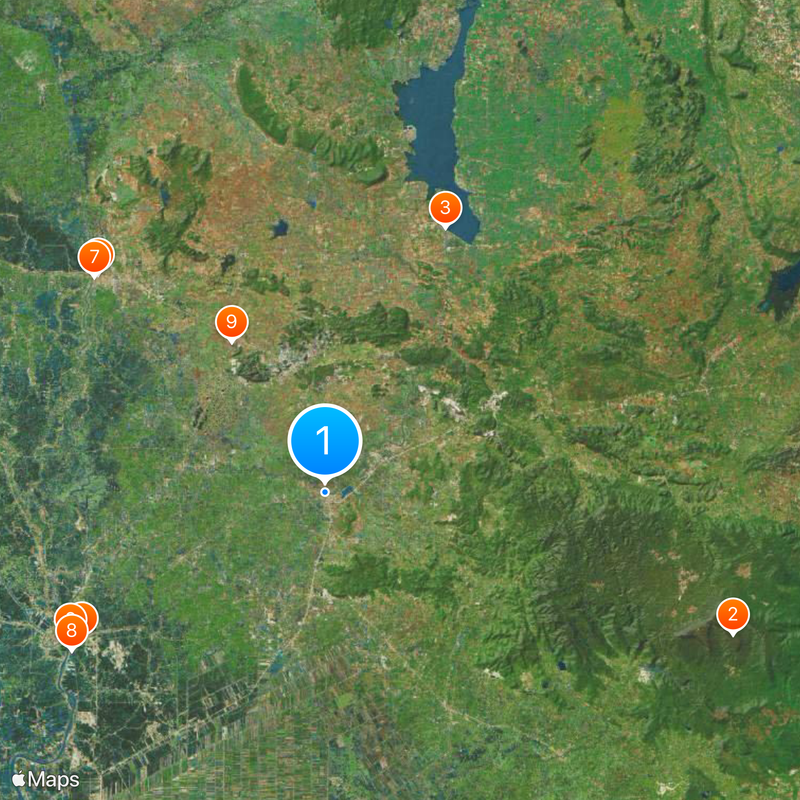 Prowincja Saraburi Mapa
