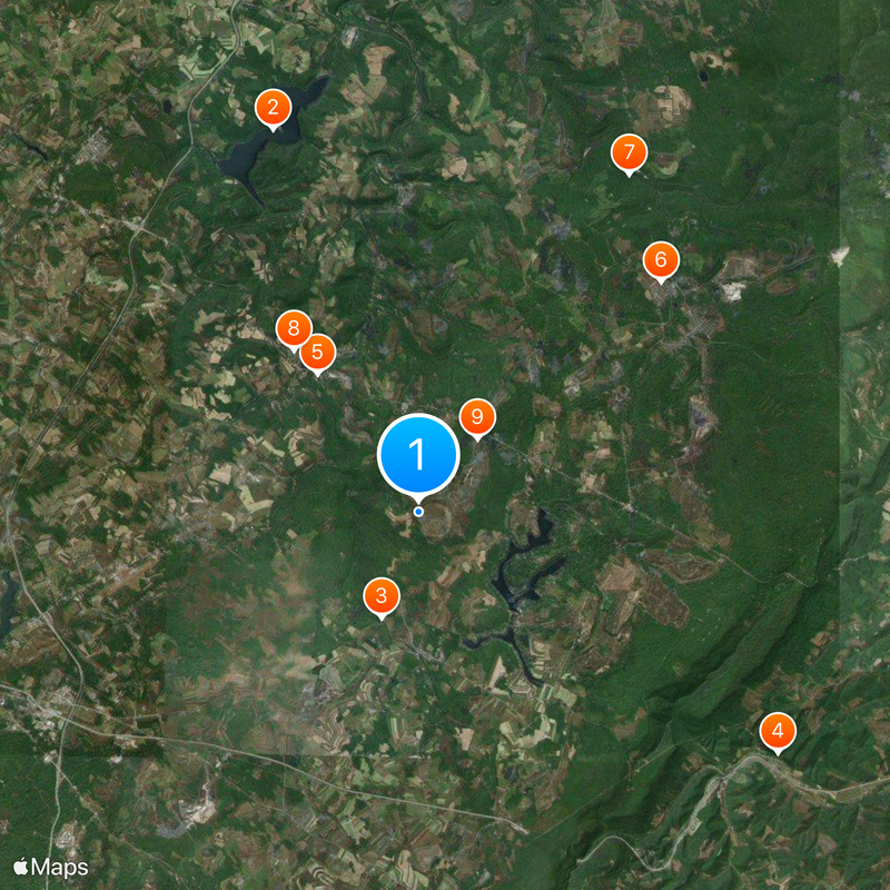 Flight 93 National Memorial Mapa