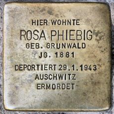 Stolperstein en memoria de Rosa Phiebig
