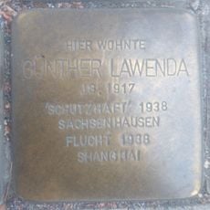 Stolperstein en memoria de Günther Lawenda