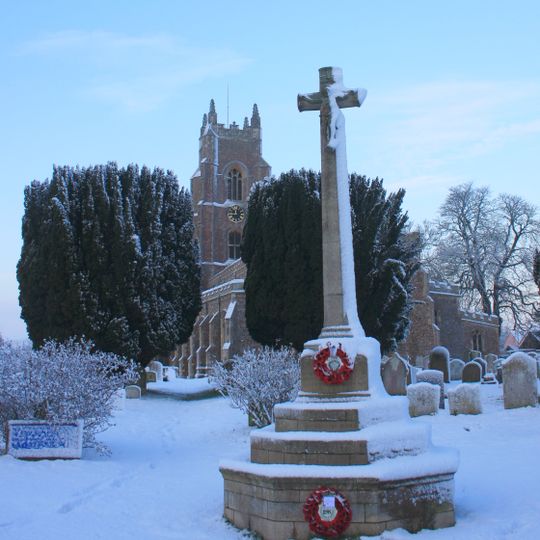 Stoke-by-Nayland War Memorial in the Churchyard of St Marys Church