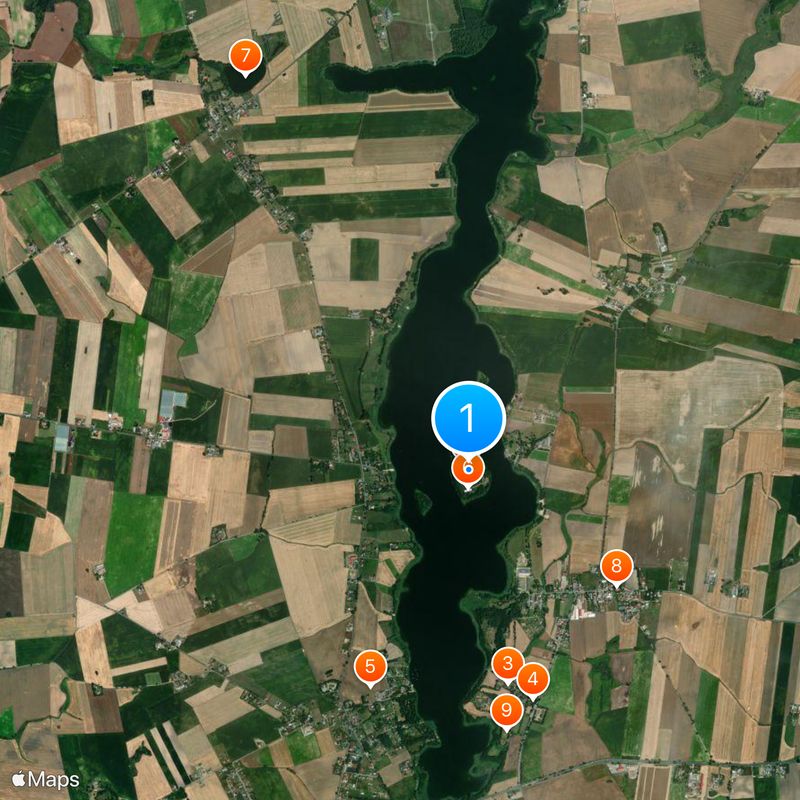 Ostrów Lednicki Map