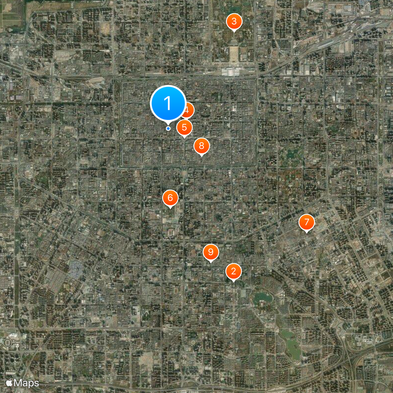 Grande mosquée de Xi'an Carte