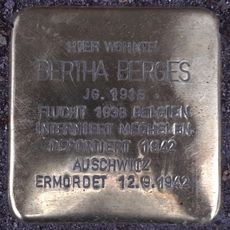 Stolperstein dedicated to Bertha Berges