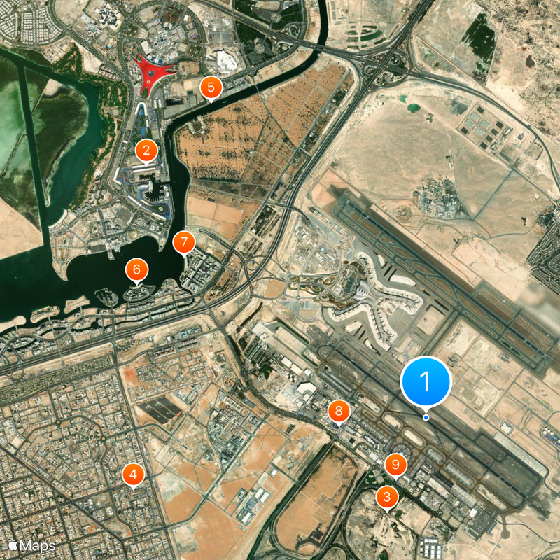 Zayed International Airport Map