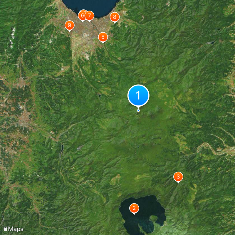Hakkōda Mountains Map