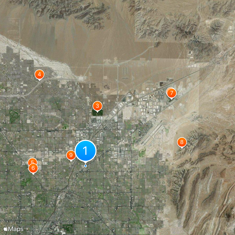 North Las Vegas Mapa