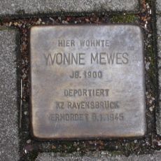 Stolperstein en memoria de Yvonne Mewes