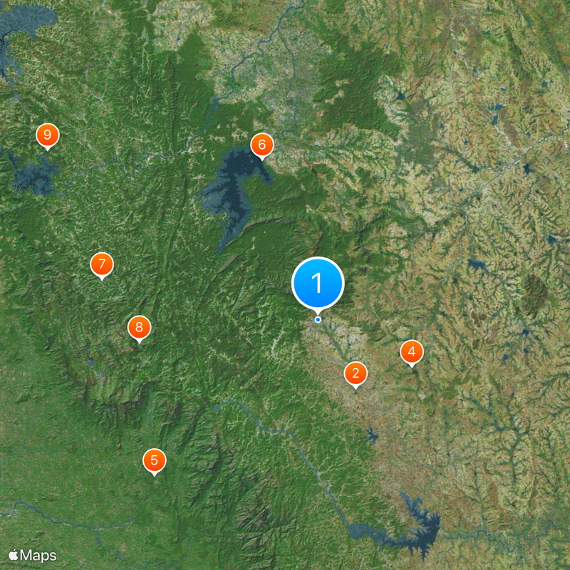 Chikkamagaluru district Mapa