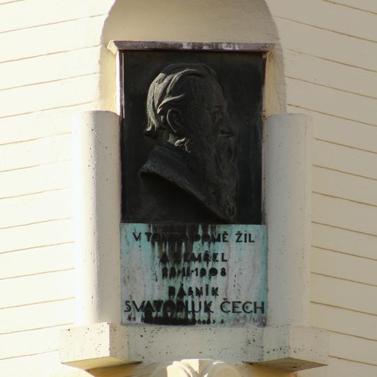 Memorial plaque of Svatopluk Čech