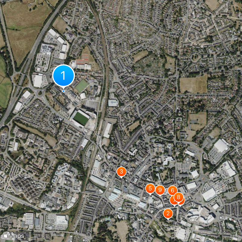 Wrexham University Map