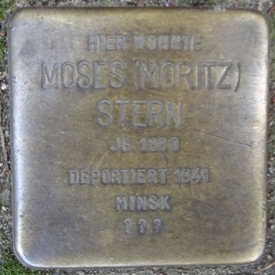 Stolperstein dedicated to Moses Stern