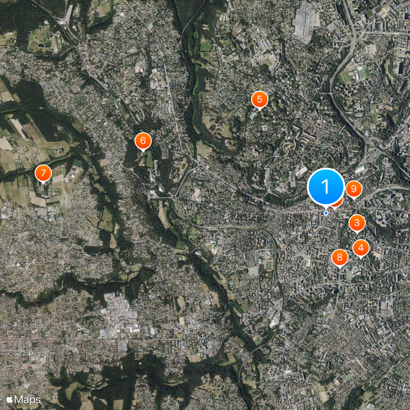 Tassin-la-Demi-Lune Mappa