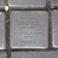 Stolperstein à la mémoire de Berno Blum