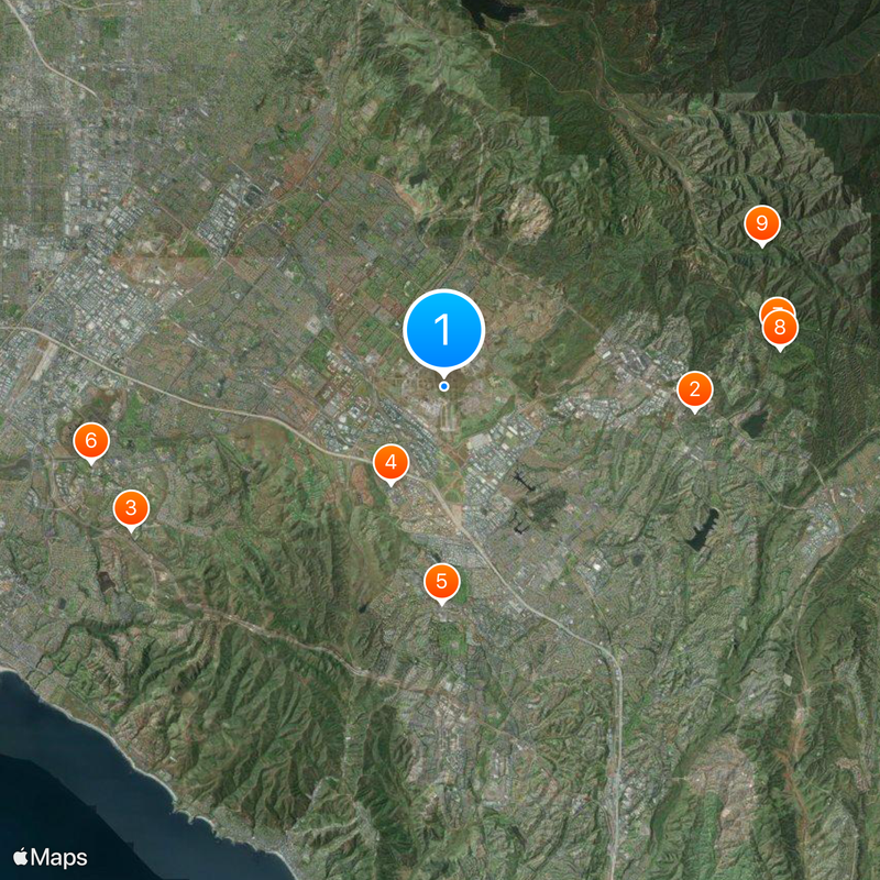 Orange County Great Park Karte