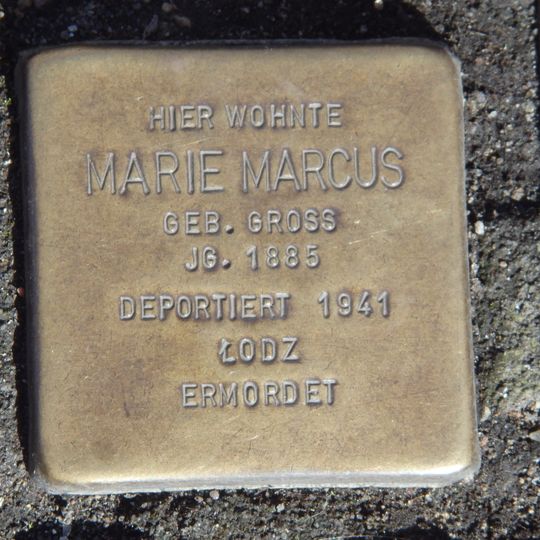 Stolperstein en memoria de Marie Marcus