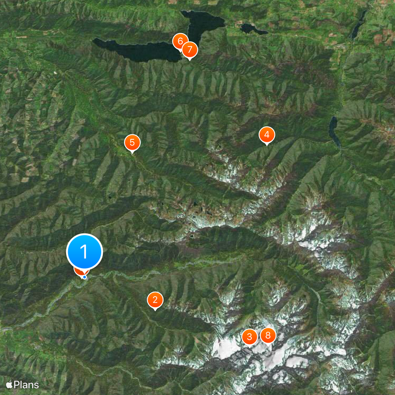 Forêt humide de Hoh Carte
