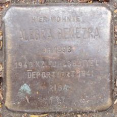Stolperstein à la mémoire d’Alegra Benezra