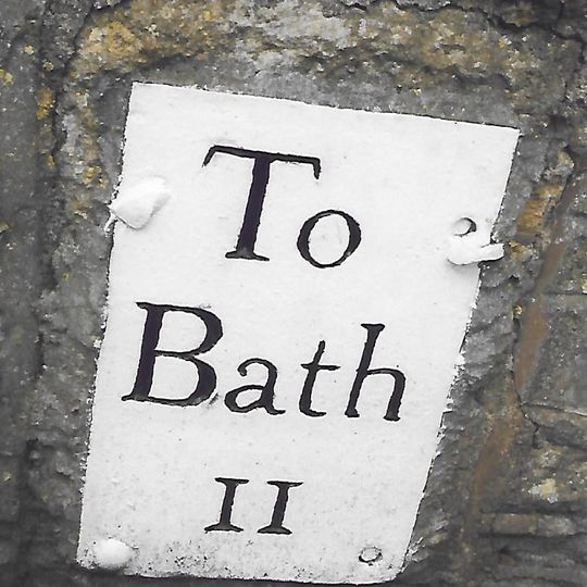 Milestone, Hallatrow, Wells Road, at Hart's Lane jct