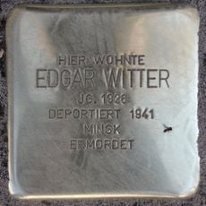 Stolperstein en memoria de Edgar Witter