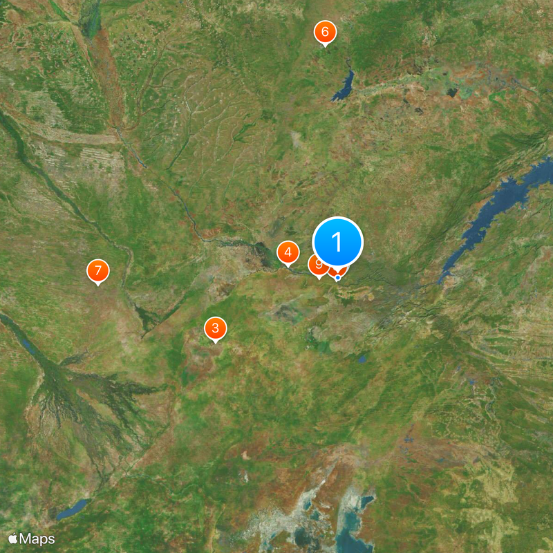 Victoria Falls Bridge Map