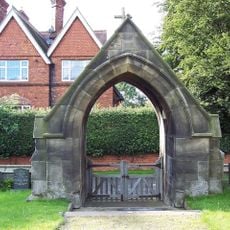 Lych gate and attached churchyard wall of Church of St Andrew