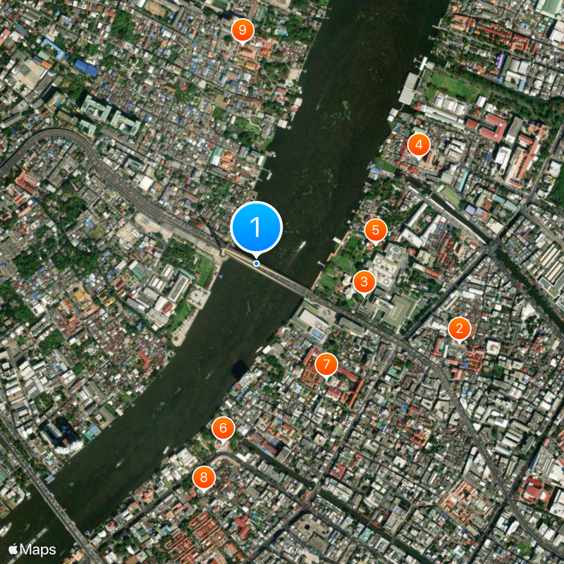 Rama VIII Bridge Mapa