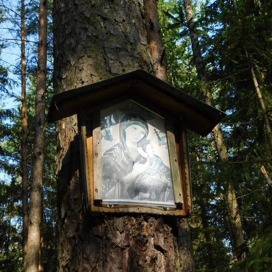 Obrázek Panny Marie při cestě severně od Trhového Štěpánova