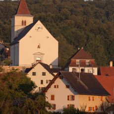 Saint-Jean church (Gothic tower) and rectory