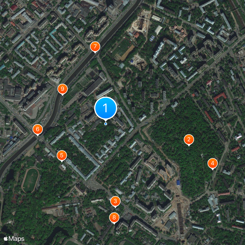 Burdenko Hospital Map