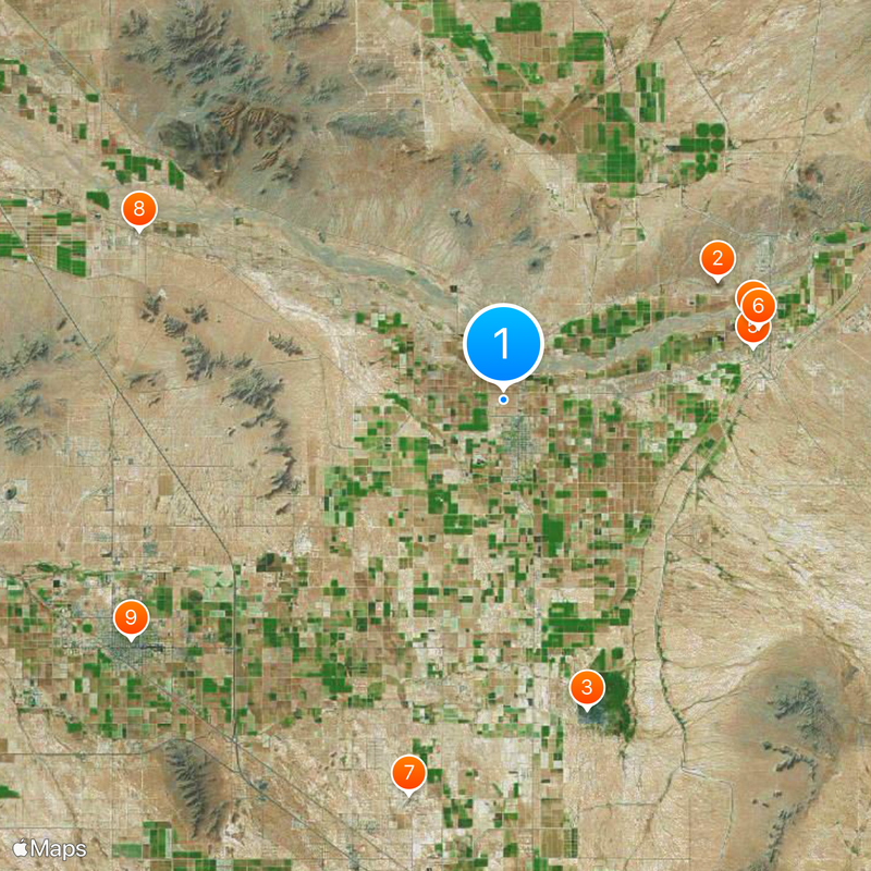 Casa Grande Ruins National Monument Mappa