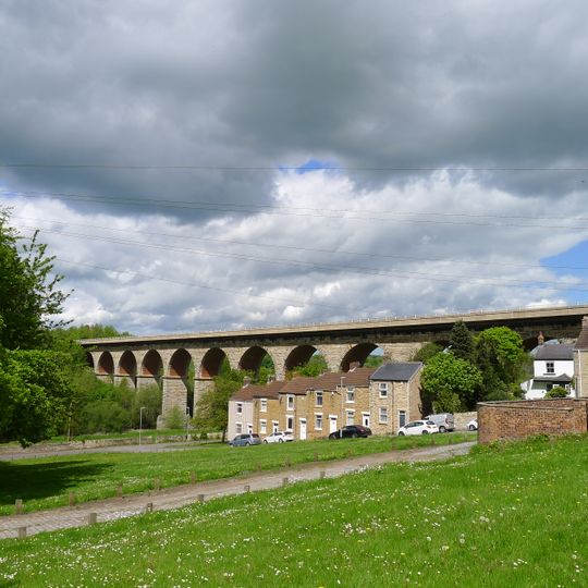 Newton Cap Railway Viaduct Over River Wear