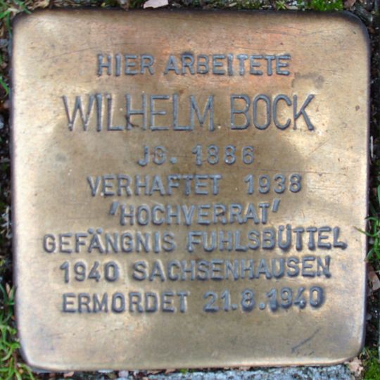 Stolperstein für Wilhelm Bock