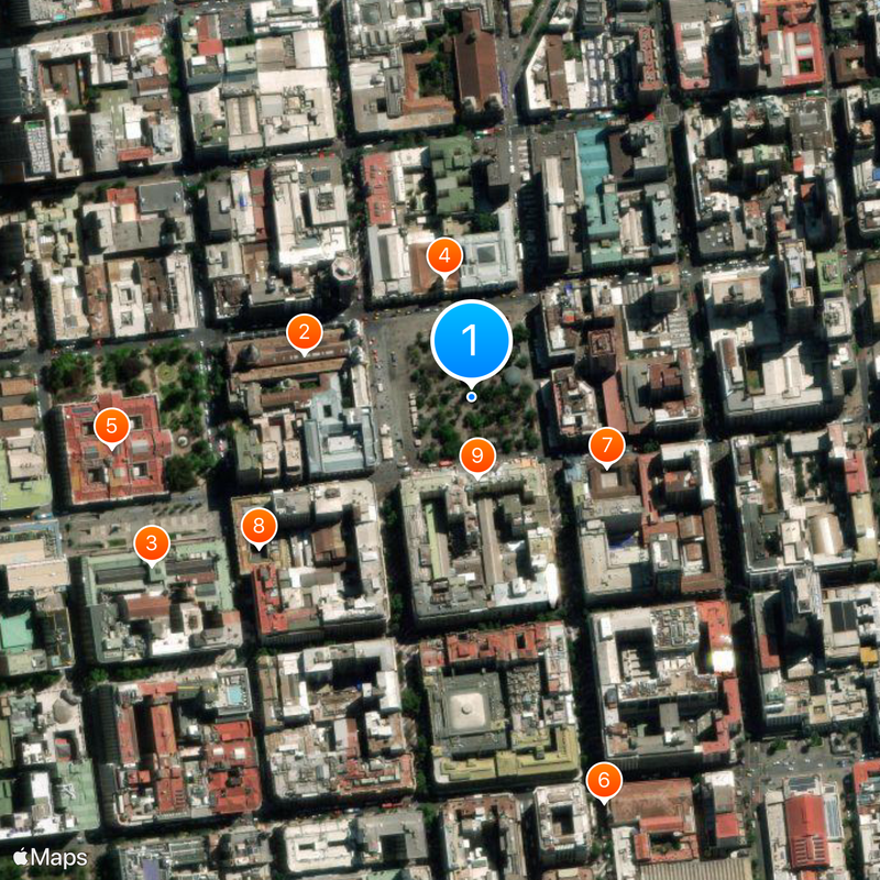 Plaza de Armas Map