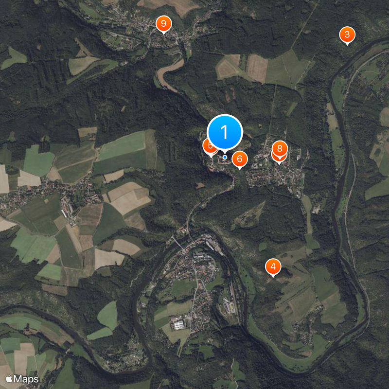 Castello di Křivoklát Mappa