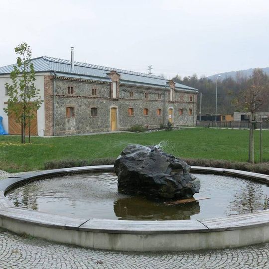 Kašna v areálu JACER v Předlicích