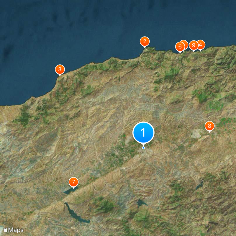 Provincia de Chlef Mapa
