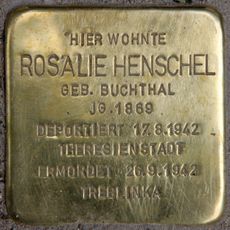 Stolperstein en memoria de Rosalie Henschel