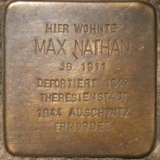 Stolperstein dedicated to Max Nathan