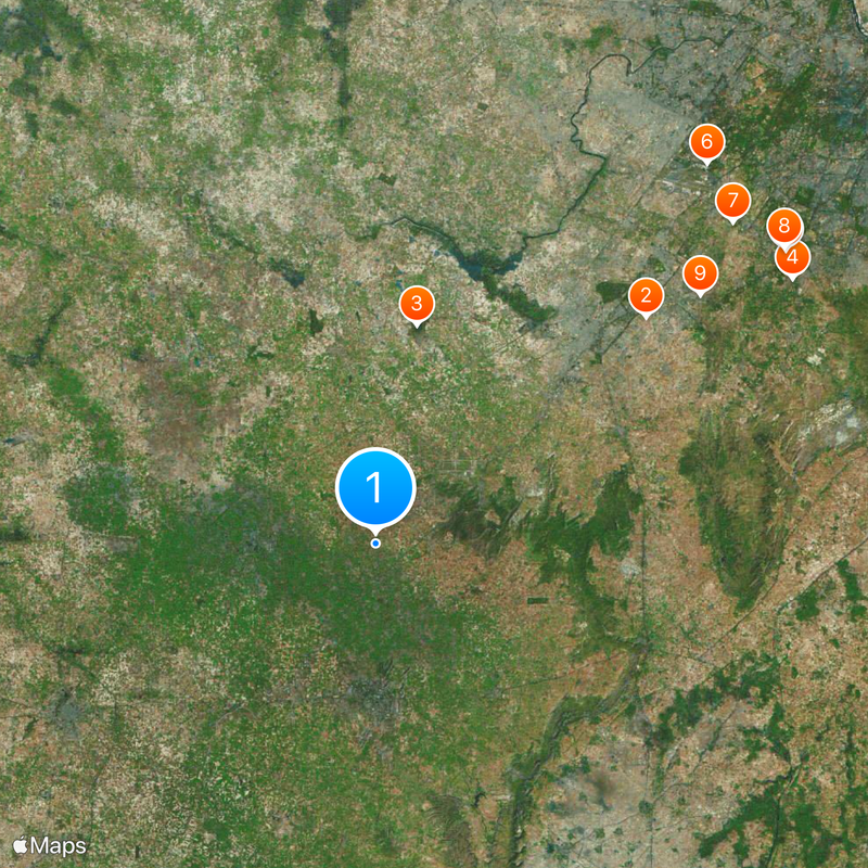 Indian National Defence University Map