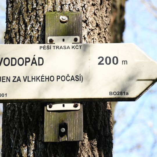 Rozcestník Vodopád - odb.