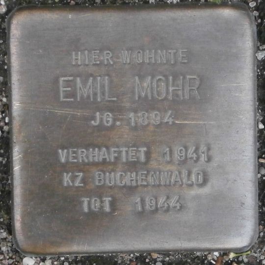Stolperstein em memória de Emil Mohr