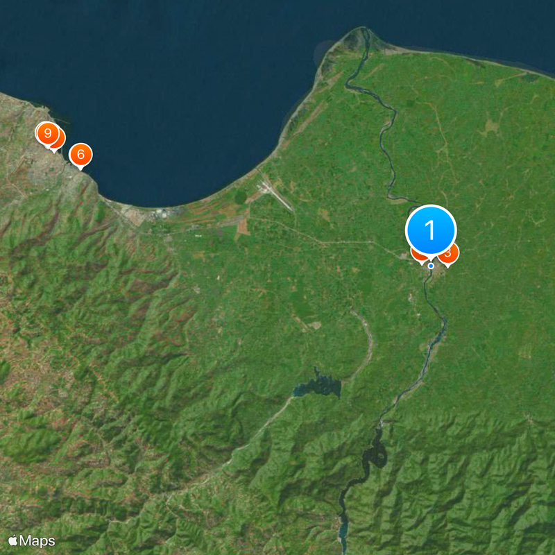 Distretto di Çarşamba Mappa