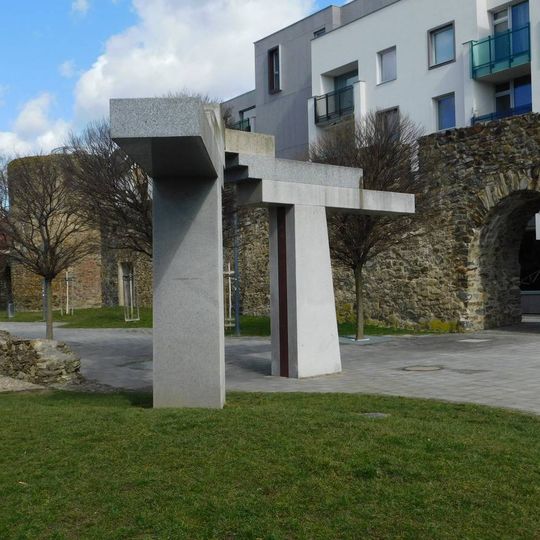 Plastika v parku Gustava Mahlera v Jihlavě