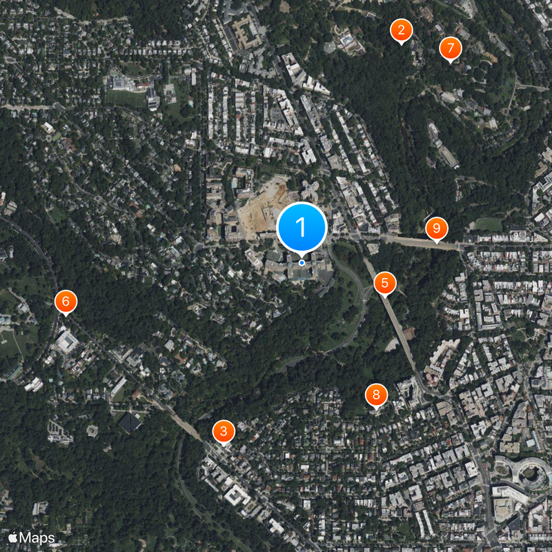 Omni Shoreham Hotel Map