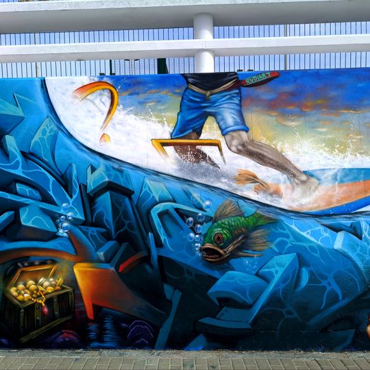 Muurschildering, kunstwerk