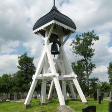 Wooden bell tower in Nes, Heerenveen